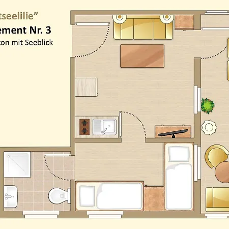 Lägenhet Ostseelilie - Mit Balkon Und Meerblick *