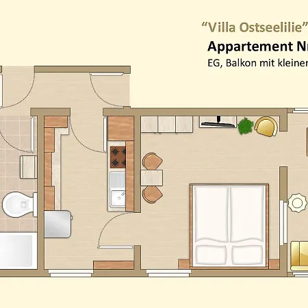 Apartment Ostseelilie - Mit Balkon Und Meerblick Sassnitz