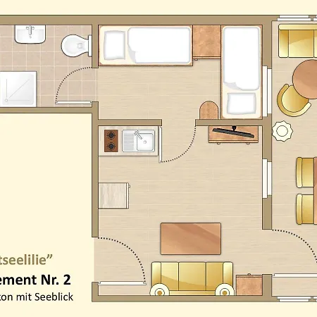 Apartament Ostseelilie - Mit Balkon Und Meerblick